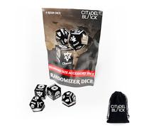 Citadel Black Character Randomizer Dice Set - Randomize Class, Race, & Alignment for Characters or NPCs, Made for Dungeons and Dragons 5th Edition & Other Tabletop Role-Playing Games