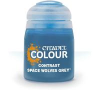Citadel Games Workshop Colour Contrast: Space Wolves Grey (18ml) Paint Citadel Multicolor