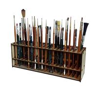 Citadel Paint Rack, Paint Brush Holder, Multi Wooden Painting Station, For 67 Brushes, Natural Wood, Environmental And Odorless, For Colored Pencils, Watercolor Brushes Makeup