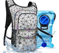CITCAR Hydration Pack, Water Backpack with 3L Hydration Bladder Lightweight Insulation, Festival Essential, Rave Hydration Backpack, Hydropack Backpack for Rave, Hiking, Biking, Running, Festival Gear