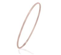 Citerna 9 ct Rose Gold, Diamond Cut Textured Bangle of 6.5 cm Diameter