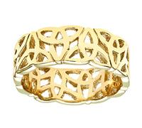 Citerna 9 ct Yellow Gold Band Ring - Size T