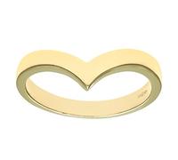 Citerna 9 ct Yellow Gold Wish Bone Ring - Size T
