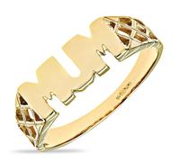 Citerna 9ct Yellow Gold Mum Ring - An Ideal Choice for Mother’s Day, Size S