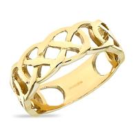 Citerna 9ct Yellow Gold Wedding Rings - Elegant Celtic Designed Gold Ring with Certificate of Authenticity and Gift Box - Perfect Gold Band Engagement Ring for Special Occasions