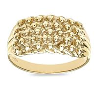 Citerna’s Elegant 9 Ct Gold Engagement Rings - Classic Gold Keeper Designed Engagement Ring with Luxury Gift Box & Certificate of Authenticity - Perfect Keeper Ring for Gifting - Size O