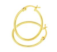 Citerna UER099Y 9ct Yellow Gold Classic Hoop Earrings
