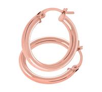 Citerna Women's 9ct Rose Gold Classic Hoop Earrings
