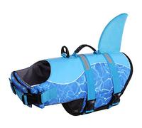 CITÉTOILE Dog Life Jacket Shark Costume for Swimming Float Blue XS