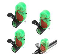 Cithway Clip-On Strike Alert Fish Bite Alarm, Fishing Bite Alarm with LED Light, Smart Sound-Activated Tip-Up Bell, Sensitive Fishing Alert for Rods, Ice Fishing, Day or Night Use(3 Pc)