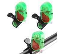 Cithway Clip-On Strike Alert Fish Bite Alarm, Fishing Bites Alarm with Sound Light, Upgrade Sensitive Sound Tip-Up Fish Alarms, Portable Bite Alert for Daytime & Night Fishing (2PC)