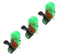 Cithway Clip-On Strike Alert Fish Bite Alarm, Nowatpresent Fishing Bite Alarm with Led Light, A High-Sensitive Sound Sensor, Fishing Pole Bells for Bites Detection (Green 3pcs)