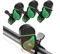Cithway Clip-On Strike Alert Fish Bite Alarm, Nowatpresent Fishing Bite Alarm with Led Light, A High-Sensitive Sound Sensor, Fishing Pole Bells for Bites Detection (Black 3pcs)
