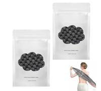 Cithway Luxe-Skin Deep Exfoliating Towel, Japanese Exfoliating Shower Towel - Antibacterial, Multi - use for Scrubbing, Lathering and Dead Skin Removal, Ideal for Sensitive Skin (Two packs of black)