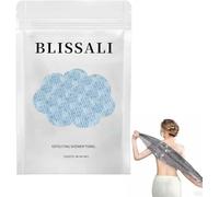 Cithway Luxe-Skin Deep Exfoliating Towel, Japanese Exfoliating Shower Towel - Antibacterial, Multi - use for Scrubbing, Lathering and Dead Skin Removal, Ideal for Sensitive Skin (Blue)