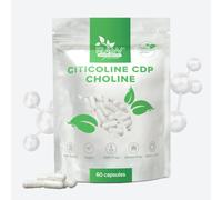 Citicoline CDP-Choline 250mg Capsules, 60 Capsules - Cognitive Function & Mental Performance Support - Vegan, GMO & Gluten Free - Raw Powders