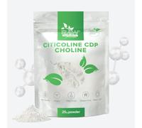 Citicoline CDP-Choline Powder 25g - Cognitive Function & Mental Performance Support - 250mg per Serving, Vegan, GMO & Gluten Free - Raw Powders