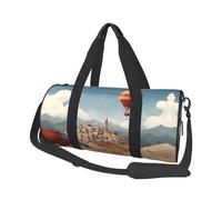 Cities and towns Canvas travel bag, large capacity, can be carried on the shoulder