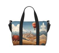 Cities and Towns Large-Capacity Travel Bag with Adjustable Shoulder Strap, Suitable for Sports, Fishing, and Fitness.