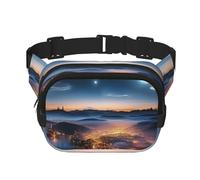 cities night view Fanny Pack Adjustable Crossbody Bag Large Waist Bag Travel Belt Bag Unisex Bum Bag