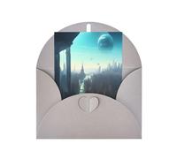Cities Of The Future Blank Greeting Card, 4x6 Inches, #Holiday Greeting Card, Suitable For All Occasions.