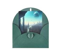 Cities Of The Future Blank Greeting Card, 4x6 Inches, &Holiday Greeting Card, Suitable For All Occasions.