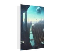 Cities Of The Future Blank Greeting Card, 4x6 Inches, #Holiday Greeting Card, Suitable For All Occasions.