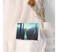 Cities Of The Future Greeting Card, Blank Card With Envelope, 4x6 Inches (Approx. 10x15 Cm), For Events, Weddings,& Birthdays.