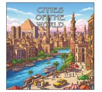 Cities of the World Coloring Book: A Global Journey Through Iconic Skylines and Famous Landmarks; Perfect for adults and teens who love travel, architecture, and relaxing coloring fun.