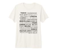 Cities of the World Premium T-Shirt