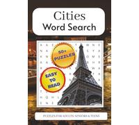 Cities Word Search Puzzle Book: Word Search Puzzle Book with Easy to Read about Cities, Famous Places, Capitals and More | 6x9 inches, 110 pages| 50+ ... Gift for Vacations, Holidays and Free Times