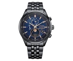 Citizen 32031342 Men's Watch Analogue Eco-Drive Radio, black, Einheitsgröße, Modern