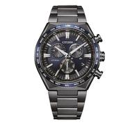 Citizen Attesa 42mm Black Super Titanium Bracelet Watch