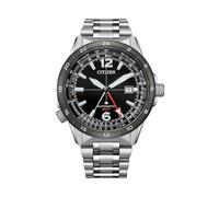 Citizen Promaster Air Gmt Mens Silver Watch NB6046-59E Stainless Steel (archived) - One Size