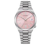 CITIZEN NJ0200 Women's Automatic Watch with Stainless Steel Link Strap 37 mm Sapphire Glass Date Ice Blue, pink