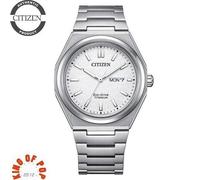 Citizen Super Titanium white background AW0130-85A Eco Drive solotempo men's watch