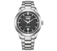 Citizen AW0151-85X Eco-Drive Men's Solar Stainless Steel Watch Silver with Black Dial