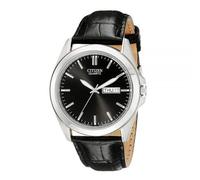 Citizen BF0580-06E | Quartz Analog Men's Watch | Day-Date Display | Black Leathe