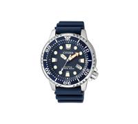Citizen BN0151-17L Eco-Drive Men's Diver Watch, Blue Dial, 20 ATM, Stainless Steel Case, Blue Rubber Strap