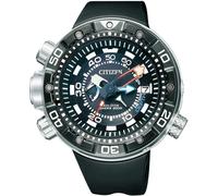 Citizen Bn2024-05e Men's Promaster Aqualand Eco-drive Diver 200m Watch, Black Dial, Black Polyurethane Strap