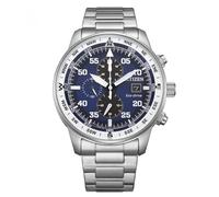 Citizen CA0880-58L Men's Aviator Chrono Blue Stainless Steel Watch