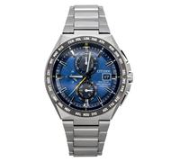 Citizen Men's Watch Chronograph Radio Controlled Eco-Drive Titanium Blue AT8234-