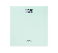 Citizen Digital Bathroom Scales, Accurate Weighing Scale for Body Weight, Large LCD Display, Step-On Technology, Ultra Slim 22mm Tempered Glass, kg/lb/st, Battery Included, White
