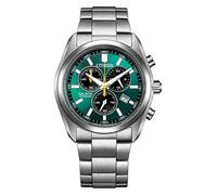 Citizen Eco-Drive AT2590-59X Men's Chronograph Solar Watch Titanium/Green