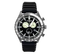 Citizen Eco-Drive Chronograph AT2565-05E - Man - 43 mm - Analogue - Quartz - Mineral Glass Black 20 mm