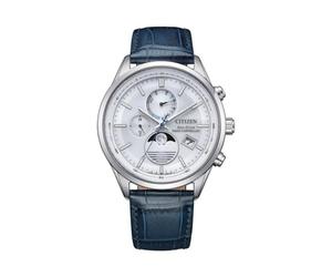 Citizen Eco-Drive BY1030-09A Men's Watch Radio Solar Moon Phase Blue