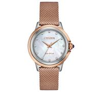 Citizen Eco-Drive Ceci Diamond Ladies' Mesh Bracelet Watch