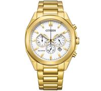 Citizen Eco-Drive Chronograph CA4592-85A - Man - 41 mm - Analogue - Quartz - Mineral Glass White 22 mm