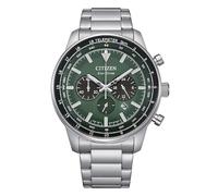 Citizen Eco-Drive Chronograph Green Dial & Stainless Steel Watch