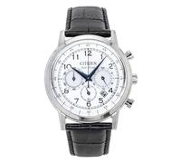 Citizen Men's Chronograph Eco-Drive Watch with Leather Strap CA4630-02A